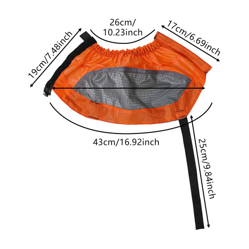 (Orange) Waterproof Ski Leg Covers - Sand & Snow Proof 1