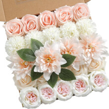 Boîte de fleurs d'hortensias artificiels pour mariage, demande en mariage et décoration – Compatible avec un support, 1 boîte