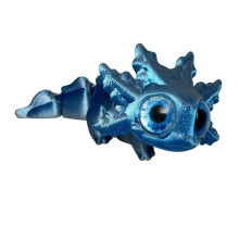 Figurine de salamandre imprimée en 3D (1 pièce) avec yeux mobiles et articulations multiples, idéale pour la décoration de salon ou tout autre