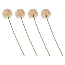 Ornement de fleurs artificielles jaune clair Delions, 4 pièces, composition florale décorative