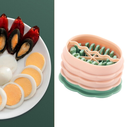 Manual Egg Slicer Cutter 3-in-1 Kitchen Tool 1