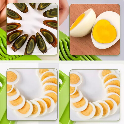 Manual Egg Slicer Cutter 3-in-1 Kitchen Tool 2