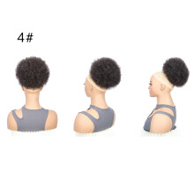 (4) Afro Puff Hair Bun for Black Women