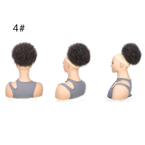 (4) Afro Puff Hair Bun for Black Women