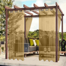 Tenda da patio impermeabile per esterni, arancione, semi-ombreggiante
