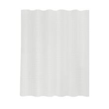 Rideau de douche blanc à maille gaufrée 84 x 72 pouces, imperméable, œillets antirouille, facile à nettoyer, durable — Compatible avec les