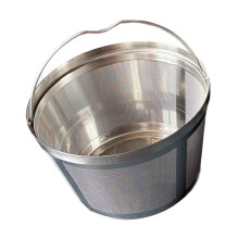 Panier à café rond réutilisable en acier inoxydable 304