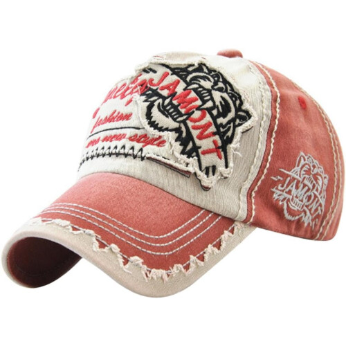 Gorra de béisbol ajustable de algodón lavado con efecto desgastado estilo vintage