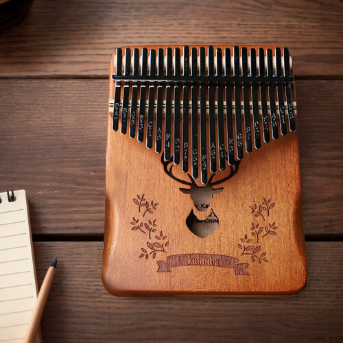 Kalimba21Keys Φορητό Πιάνο Mbira για τον Αντίχειρα, Δώρο, Αθλητικά Είδη (Forest Deer) 2