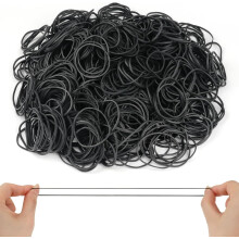 700 gomas elásticas n. 16, reutilizables, para oficina, hogar, manualidades y embalaje DIY – Negras