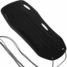 Heavy Duty Snow Sled 4ft Black Plastic 300lb Capacity