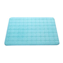 Tapis extra doux pour coiffeuse et toilettes, antidérapant, élégant, séchage rapide, accessoire de décoration décontracté - Bleu clair (80 x