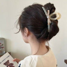 (1) Pearl Resin Hair Claw Clip for All Hair Types