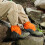 (Orange) Waterproof Ski Leg Covers - Sand & Snow Proof 10