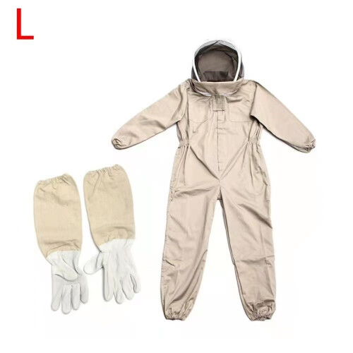 Imkerpak met handschoenen, steekbestendig, polyester-katoen