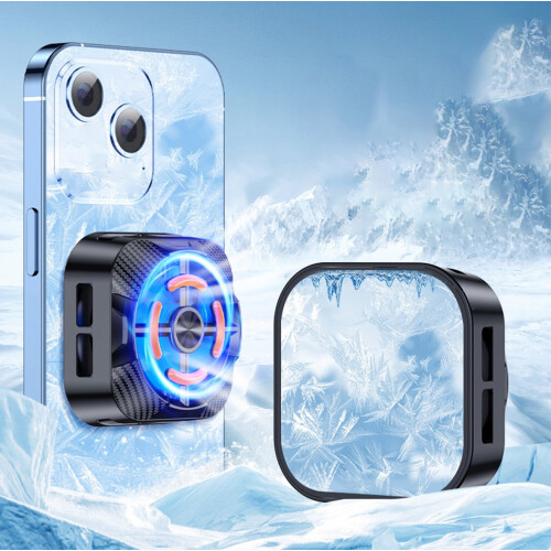 Semiconductor Phone Cooler with RGB Lights – Ultra-Quiet 24dB, Type-C Powered, Compatible with iPhone/Android 1