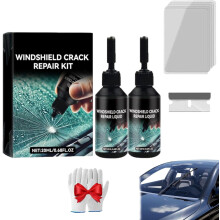 Windshield Crack Repair Kit, 2026 Glass Repair Liquid for Cracks, Quick Fix Windshield and Glass Repair Tools for Chips and Cracks, Simple to Operate