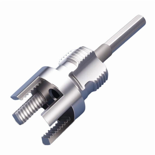 Integrated Internal and External Pipe Threading Tool,1/2 and 3/4 Water Pipe Cutter, PVC Kit,Ele Thread Threading 2-in-1 Pipe 1