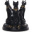 Support en résine pour sphère de cristal représentant le chat Bastet égyptien 1