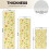 Yellow Easter Rainbow Kitchen Rugs Set of 3 4