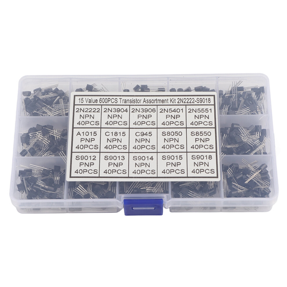 Assorted Transistor, Semiconductor Triode, Electronic Circuit Three Pin Transistor Durable For Non-Contact Switch Basic Semiconductor Device 9071309053913