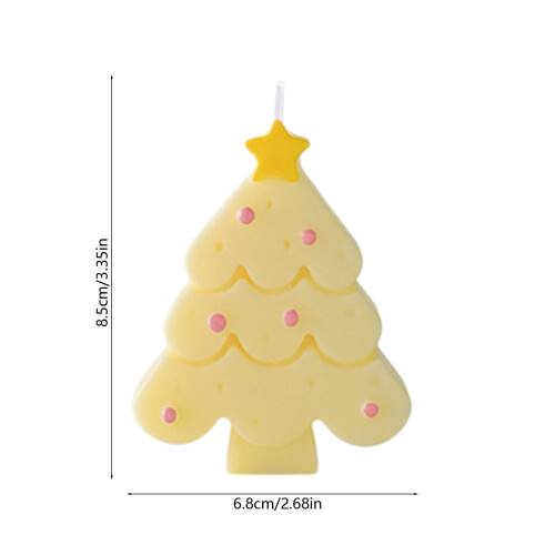 Bougie parfumée AuroraX Mini en forme de sapin de Noël avec 2