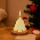Bougie parfumée AuroraX Mini en forme de sapin de Noël avec 4