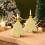 Bougie parfumée AuroraX Mini en forme de sapin de Noël avec 5