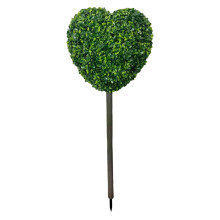 43.3" Artificial Heart Topiary Stake – Faux Boxwood, UV-Protected, Romantic Garden Sculpture for Porch & Home Sanctuary – Compatible with 2026