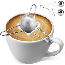 2-Pack Stainless Steel Espresso Cooling Balls – No Dilution, Compatible with Espresso, Whiskey & Cocktails