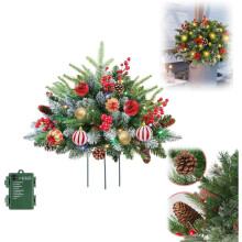 Artificial Christmas Tree Urn Filler 60cm with 50 Lights