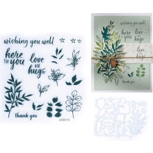2026 Clear Stamps & Dies Set for Card Making, Scrapbooking, Journaling – Compatible with Most Die Cutting Machines
