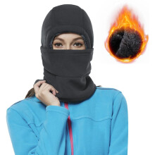 Balaclava de inverno unissex com forro de sherpa para esqui