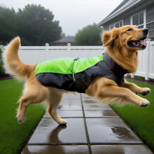 Extra Large Waterproof Windproof Dog Jacket with Reflective Strips – Warm Lightweight Winter Rain Vest & Snowsuit for Pitbulls, Compatible with