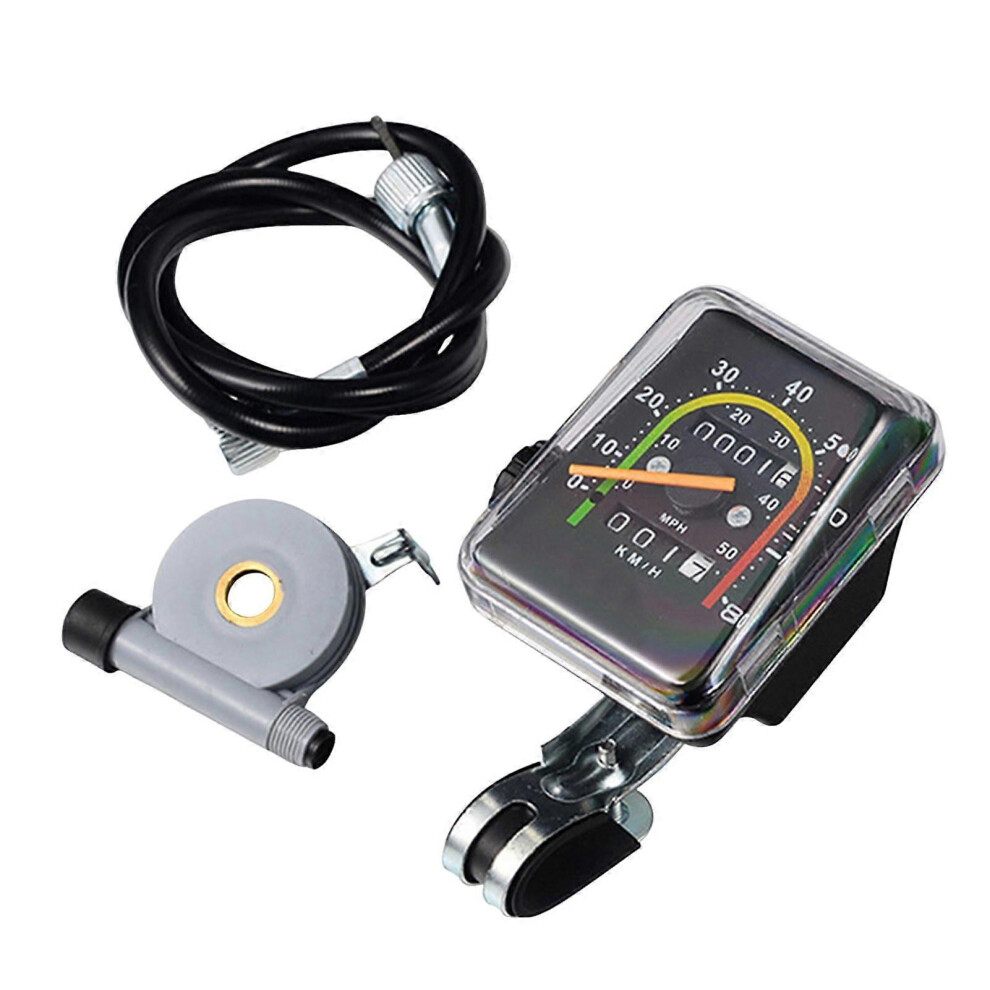 Mechanical Bike Speedometer Precise Mechanical Measurement Retro Style Analog Speedometer 9083649331392