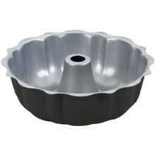 Chef's Classic Nonstick-form med riflet belegg, 23 cm, sølvfarget