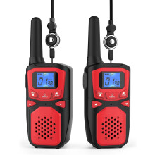 Adult Walkie Talkies, Long Range, Rechargeable, SOS & NOAA Weather Alarms, Camping Gear, 2-Pack (No Batteries)