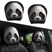Capa para encosto de cabeça de carro com estampa divertida em tecido elástico universal