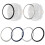 Watch8Lunetta classica in simil metallo GXM 5
