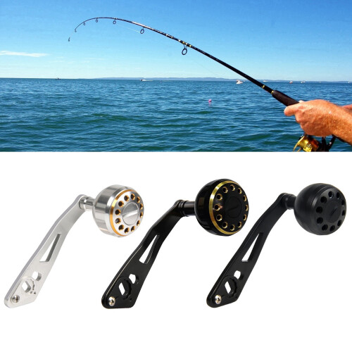 Poignée de moulinet de pêche, bouton métallique de rechange 1