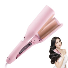 Portable Hair Curler with 15-sec Heat, Anti-Scald Handle, Ionic Styler – Compatible with Home, Salon, Dorm & Hotel