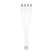 USB töltőkábel tabletekhez és okostelefonokhoz, egész napos feltöltődéshez, elosztókábel 20 cm/150 cm