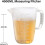 Cupán Tomhais Gloine Borosilicate 1000ml 3 Scála 2