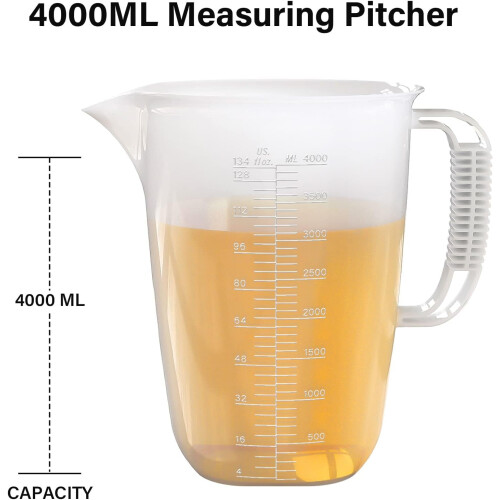 Cupán Tomhais Gloine Borosilicate 1000ml 3 Scála 1