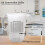 Cupán Tomhais Gloine Borosilicate 1000ml 3 Scála 3
