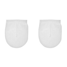 Lot de 2 sacs à lait végétal réutilisables en nylon (30 x 25 cm) – pour lait d'amande/d'avoine, fabrication de fromage, jus, infusion à froid
