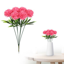 Lot de 6 chrysanthèmes artificiels roses en soie, parfaits pour la Saint-Patrick, les mariages et la décoration intérieure – Compatibles avec