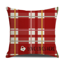 Housses de coussin Saint-Valentin 45x45 cm, housses de coussin décoratives en forme de cœur pour canapé – Compatibles avec les coussins standards