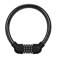 Keyless Bike U Lock, 4-Digit Combo, Heavy-Duty Anti-Theft for E-Bike, Scooter, Motorcycle, Door & Fence – 4.1", Black