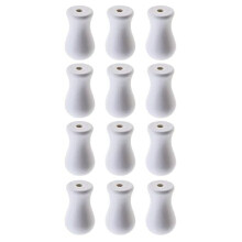 YIEMEEN 12Pcs Wood Cord Tassels for Window Blind Shade Wood Cord Knobs Pendants Pull End
